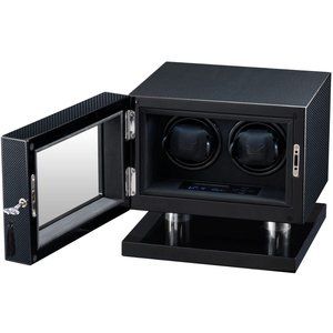 Volta Signature Double Watch Winder in Carbon Fiber 31-560020